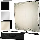 Bresser Br-dp1000 Panneau Diffuseur/réflecteur 6 En 1 100x100 Cm