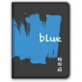 Ziron ZX007 étui pour tablette 17,8 cm (7") Folio Noir, Bleu