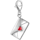 Rafaela Donata Pendentif rouge foncé / argent