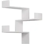 CALICOSY Woody Fashion Wall Shelf | 100% Melamine Coated | 18mm Thick | White