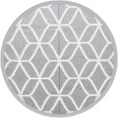 vidaXL Tapis d'extérieur ARAKIL Gris Ø160 cm PP