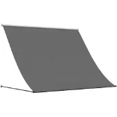 vidaXL Auvent rétractable Anthracite 250x150 cm Tissu et acier