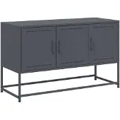 vidaXL Armoire TV anthracite 100,5x39x60,5 cm Acier