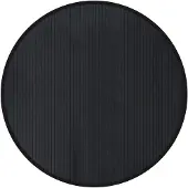 vidaXL Tapis rond noir 100 cm bambou