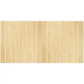 vidaXL Tapis rectangulaire naturel clair 100x200 cm bambou