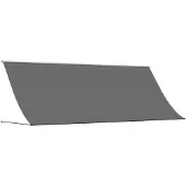 vidaXL Store rétractable Anthracite 400x150 cm Tissu et acier