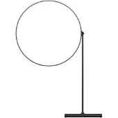 Kdln Lampe de Table , Poise, dimmable, Noir, Salon / séjour, Métal, Design