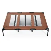 PawHut Lit pour chien lit pour chien place de couchage banc pour chien panier pour chien lit pour animaux 122 x 92 x 23 cm D04-069