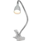 Brilliant Lampe de bureau grise Anthony avec pince