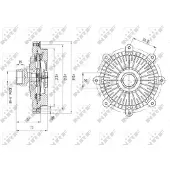 NRF Embrayage, ventilateur de radiateur 49635