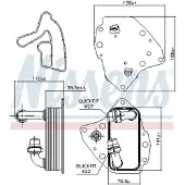 Nissens Radiateur d'huile, huile moteur 90996