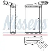 Nissens Échangeur de chaleur, chauffage habitacle 71156
