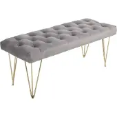 HOMdotCOM Fauteuil, métal gris
