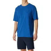 Schiesser Pyjama Schiesser Homme 181155 Indigo Blue-Taille 50