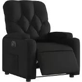 vidaXL Fauteuil relax électrique noir similicuir