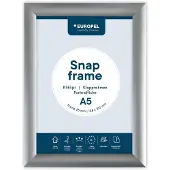 Europel Cadre photo européen A5 25 mm argent