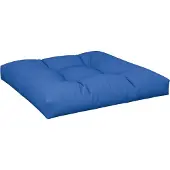vidaXL Coussin de palette bleu royal 70x70x12 cm tissu