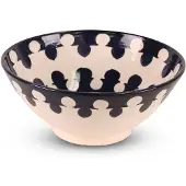 Safaary Bol marocain blanc-bleu Porte Ø 25 x 10cm