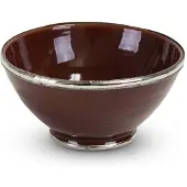 Safaary Bol marocain brun chocolat avec métal Ø 20 x 10cm