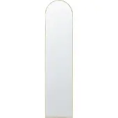 Beliani Miroir sur pied doré BAGNOLET