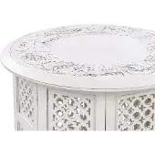 Beliani Table D'appoint Elara Blanc