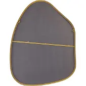 Beliani Miroir PUTEAUX Métal Doré