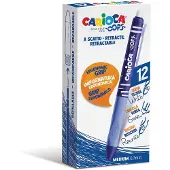 Carioca - rouleau de gel Oops, moyen, effaçable, boîte de 12, bleu