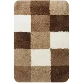 Dutch House Tapis de bain marron Brest 60X90 (90 x 60 cm)