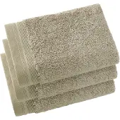 De Witte Lietaer Serviette Invité De Witte Lietaer Contessa Taupe (40 x 60 cm) (Lot de 3)