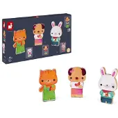 Janod Puzzle Funny magnets animaux de compagnie