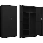 vidaXL Armoire à casiers Noir 90x40x180 cm Acier