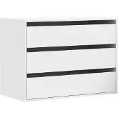 vidaXL Commode blanche 80x41x58 cm Bois composite