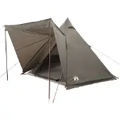 vidaXL Tipi tente familiale 6 personnes brun étanche à l'eau