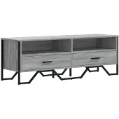 vidaXL Armoire TV Gris Sonoma 122x34x41 cm Bois composite