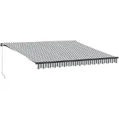 vidaXL Store manuel anthracite et blanc 400x300 cm