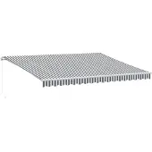 vidaXL Store manuel anthracite & blanc 450x300 cm