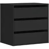 vidaXL Commode noire 60x41x58 cm Bois composite