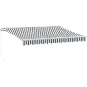 vidaXL Store manuel anthracite & blanc 350x250 cm