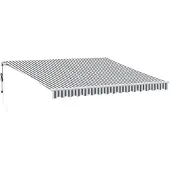 vidaXL Automatique Manuelle Anthracite & Blanc 400x300 cm