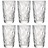 Bormioli Rocco Verre Diamond Transparent Verre 470 Ml 6 Unités (Pack 6x)