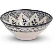 Safaary Bol Marocain Bleu-Blanc Ø 24 x 10cm