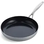 Greenpan Poêle à frire Geneva - Acier inoxydable - ø 28 cm - Revêtement antiadhésif en céramique