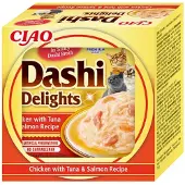 Inaba Cat Dashi Delights Poulet, thon et saumon 6x70 g