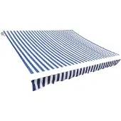 vidaXL LaFeldoek 450 x 300 cm Leinwand Blau und Weiß