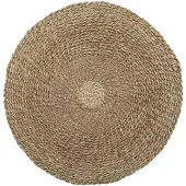 Bazar Bizar Tapis herbe de mer marron 90x90x1cm