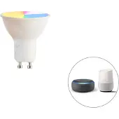 Calex Wi-Fi Ampoule Connectée Réflecteur GU10 Blanc et Couleur
