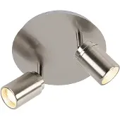 QAZQA Spot de salle de bain moderne en acier 2 lumières IP44 - Ducha