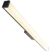 QAZQA Applique murale moderne noire pour salle de bain 92 cm IP44 - Cascada