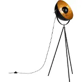 QAZQA Lampadaire trépied intelligent noir avec Wifi A60 - Magna 40 Eglip