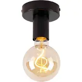 QAZQA Plafonnier intelligent noir avec Wifi G95 - Facile